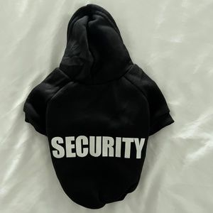 SECURITY DOG HOODIE BLACK (VARIOUS SIZES AVAILABLE)